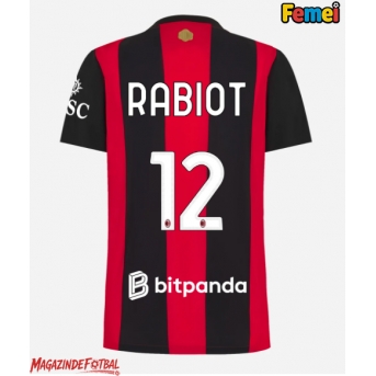 AC Milan Adrien Rabiot #12 Tricou Fotbal Replică 2026-27 Femei Acasa